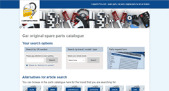 Desktop Screenshot of original-car-parts.net